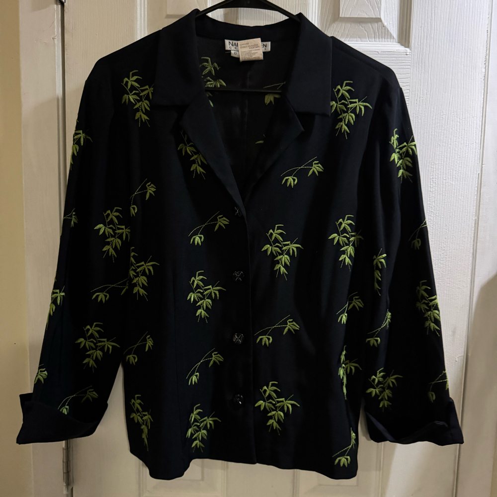 Vintage Nancy Bolen City Girl Women’s Blouse/Blazer Size 10